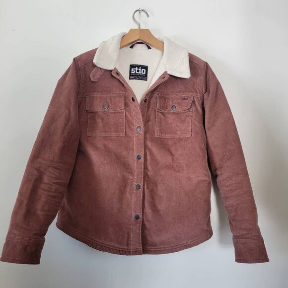 Stio Jackets & Blazers - Stio Mauve Corduroy Jacket with White Collar